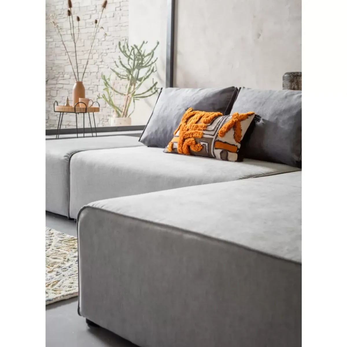 Clearance Ecksofa Infinity Ottomane Grau Rechts Sofas & Couches