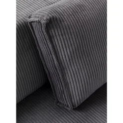 Outlet Ecksofa Infinity Ottomane Cord Grau Rechts Sofas & Couches
