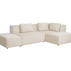 Outlet Ecksofa Infinity Ottomane Cord Creme Rechts Sofas & Couches