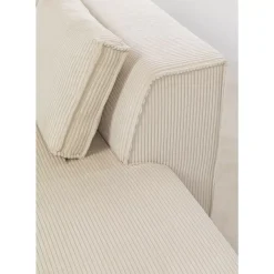 Outlet Ecksofa Infinity Ottomane Cord Creme Rechts Sofas & Couches