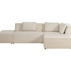 Outlet Ecksofa Infinity Ottomane Cord Creme Rechts Sofas & Couches