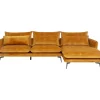 Online Ecksofa Monza Rechts Velvet Curry 296Cm Sofas & Couches