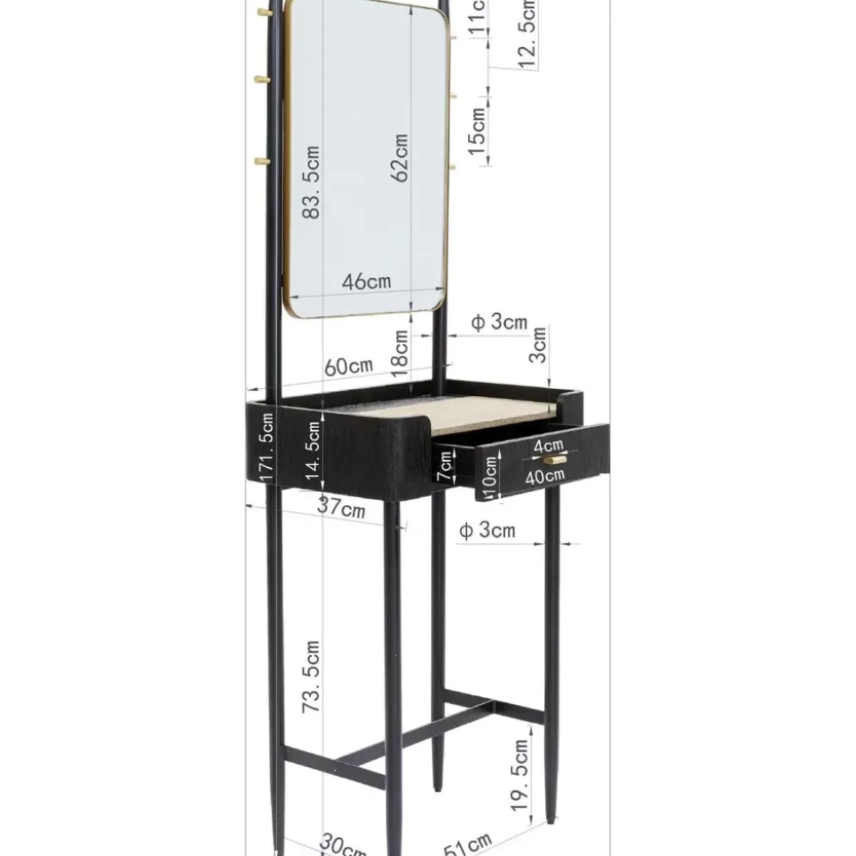 Clearance Garderobe Mit Spiegel Milano Kleinmöbel & Sonstiges