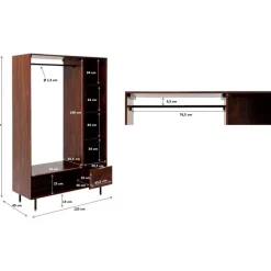 Clearance Garderobenschrank Ravello 185X120 Kleinmöbel & Sonstiges