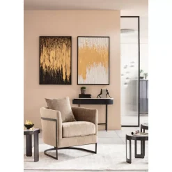 Discount Gerahmtes Bild Abstract Schwarz 80X120Cm Bilder