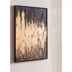 Discount Gerahmtes Bild Abstract Schwarz 80X120Cm Bilder