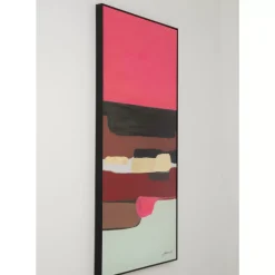 Hot Gerahmtes Bild Abstract Shapes Pink 73X143Cm Bilder