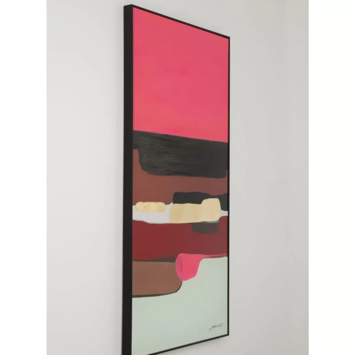Hot Gerahmtes Bild Abstract Shapes Pink 73X143Cm Bilder