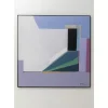 Gerahmtes Bild Abstract Shapes Lila 113X113Cm Bilder