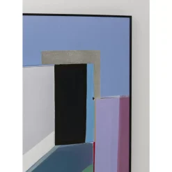Gerahmtes Bild Abstract Shapes Lila 113X113Cm Bilder