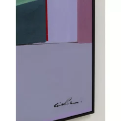 Gerahmtes Bild Abstract Shapes Lila 113X113Cm Bilder