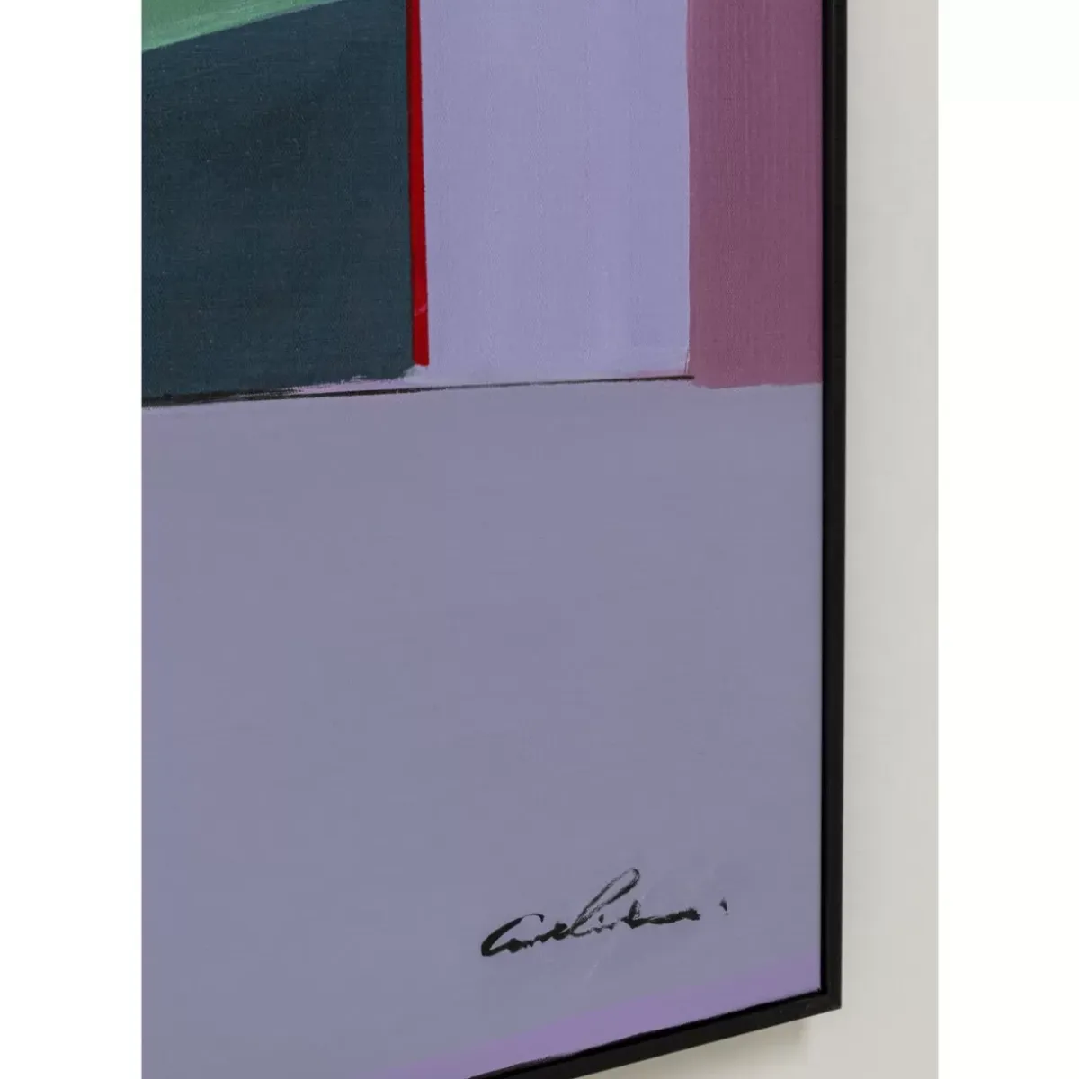 Gerahmtes Bild Abstract Shapes Lila 113X113Cm Bilder