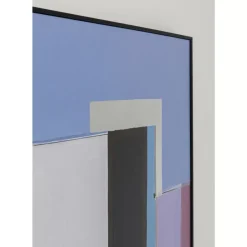 Gerahmtes Bild Abstract Shapes Lila 113X113Cm Bilder
