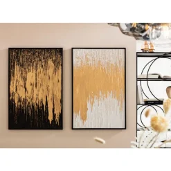 Hot Gerahmtes Bild Abstract Weis 80X120Cm Bilder