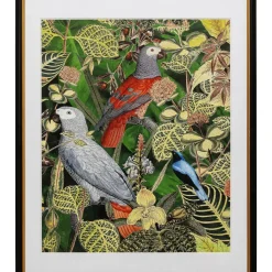 Discount Gerahmtes Bild Birds In Jungle 80X100Cm Bilder
