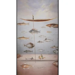 Gerahmtes Bild Cloud Fisherman Boat 60X120Cm Bilder