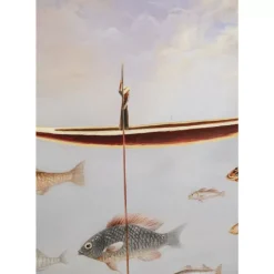 Gerahmtes Bild Cloud Fisherman Boat 60X120Cm Bilder