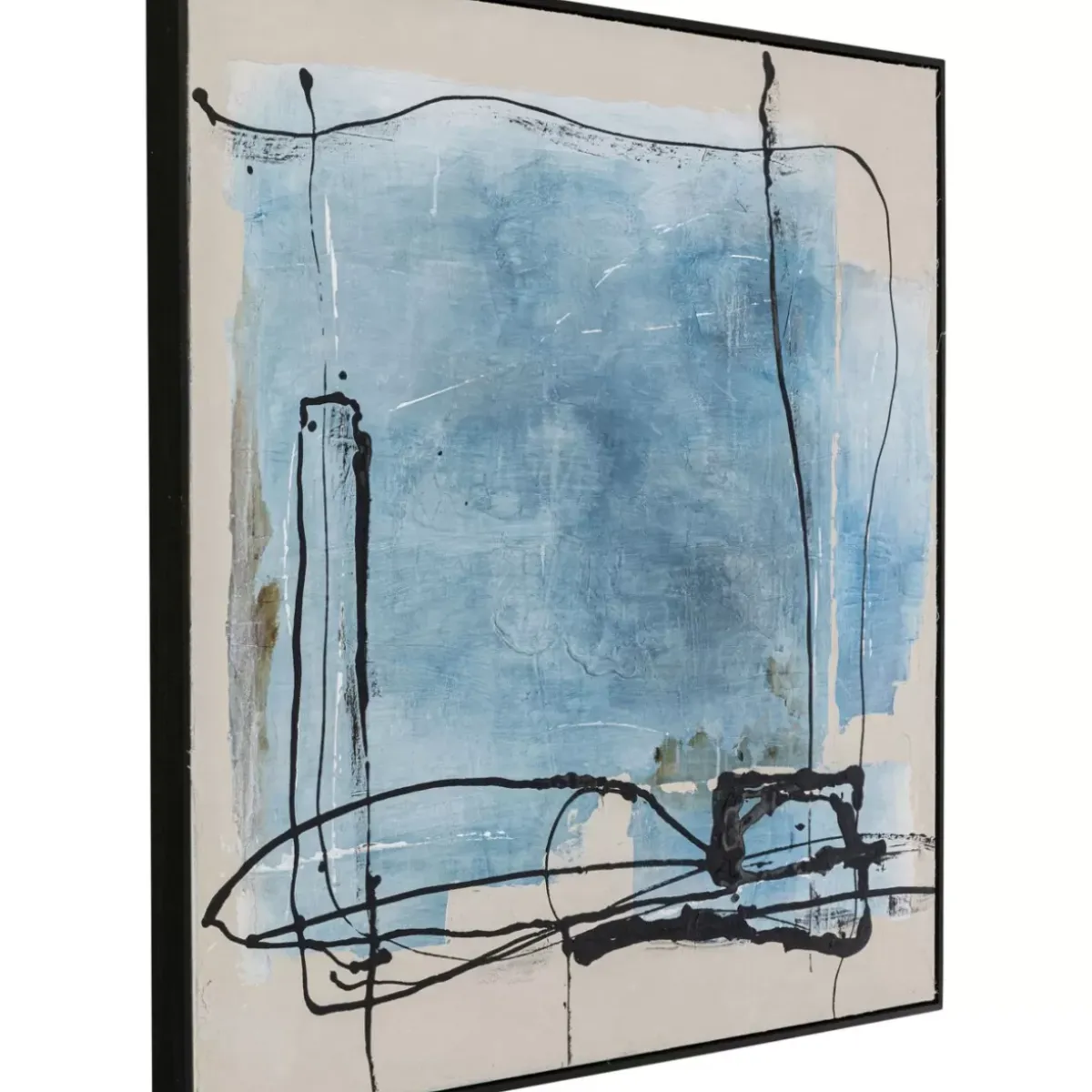 Clearance Gerahmtes Bild Dust Blau 100X100Cm Bilder