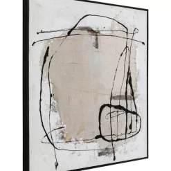 Gerahmtes Bild Dust Grau 100X100Cm Bilder