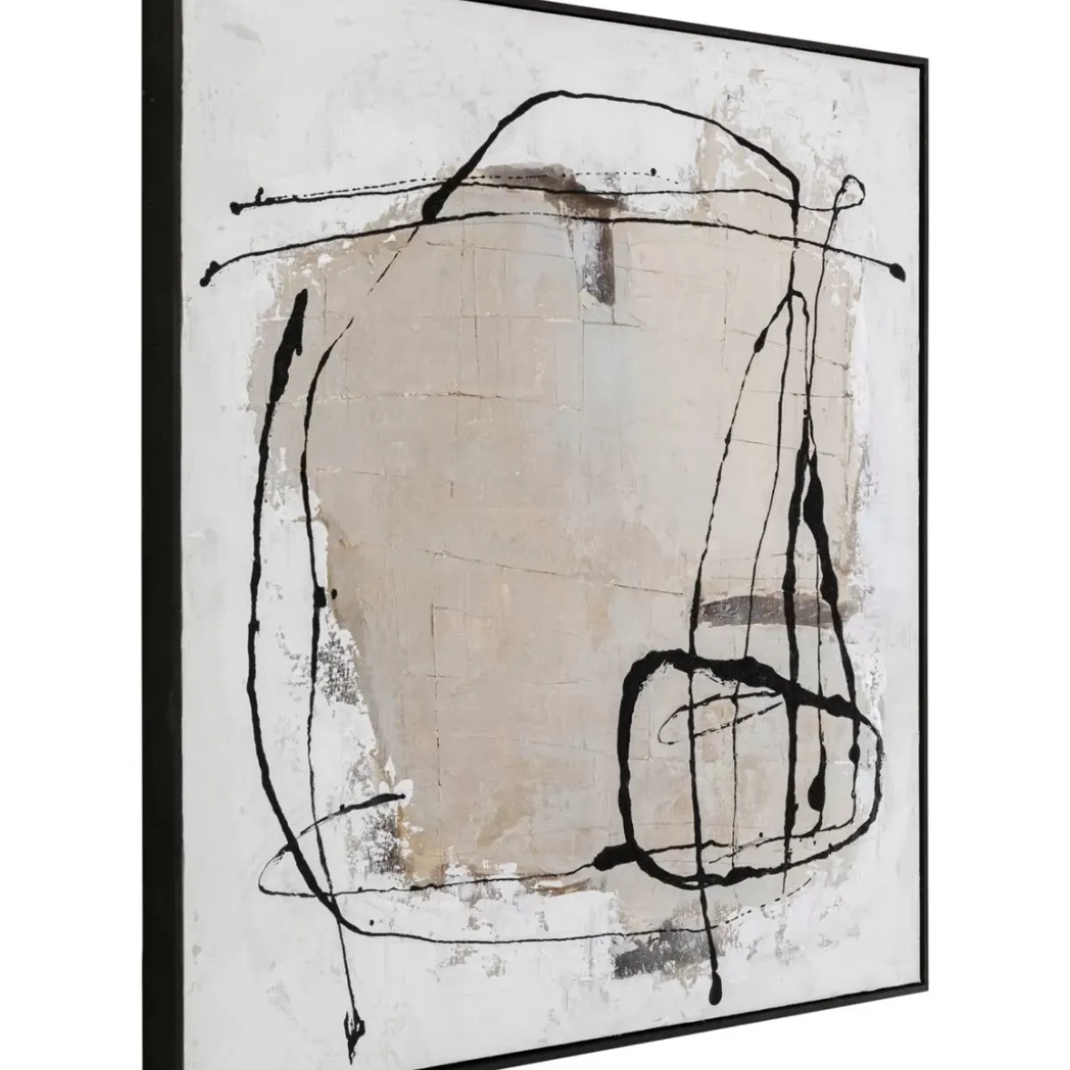 Gerahmtes Bild Dust Grau 100X100Cm Bilder