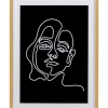 Online Gerahmtes Bild Faccia Arte Woman 60X80Cm Bilder