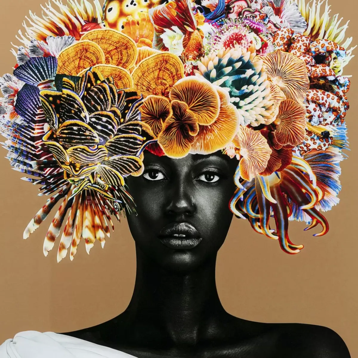 Outlet Gerahmtes Bild Flower Hair 120X120Cm Bilder