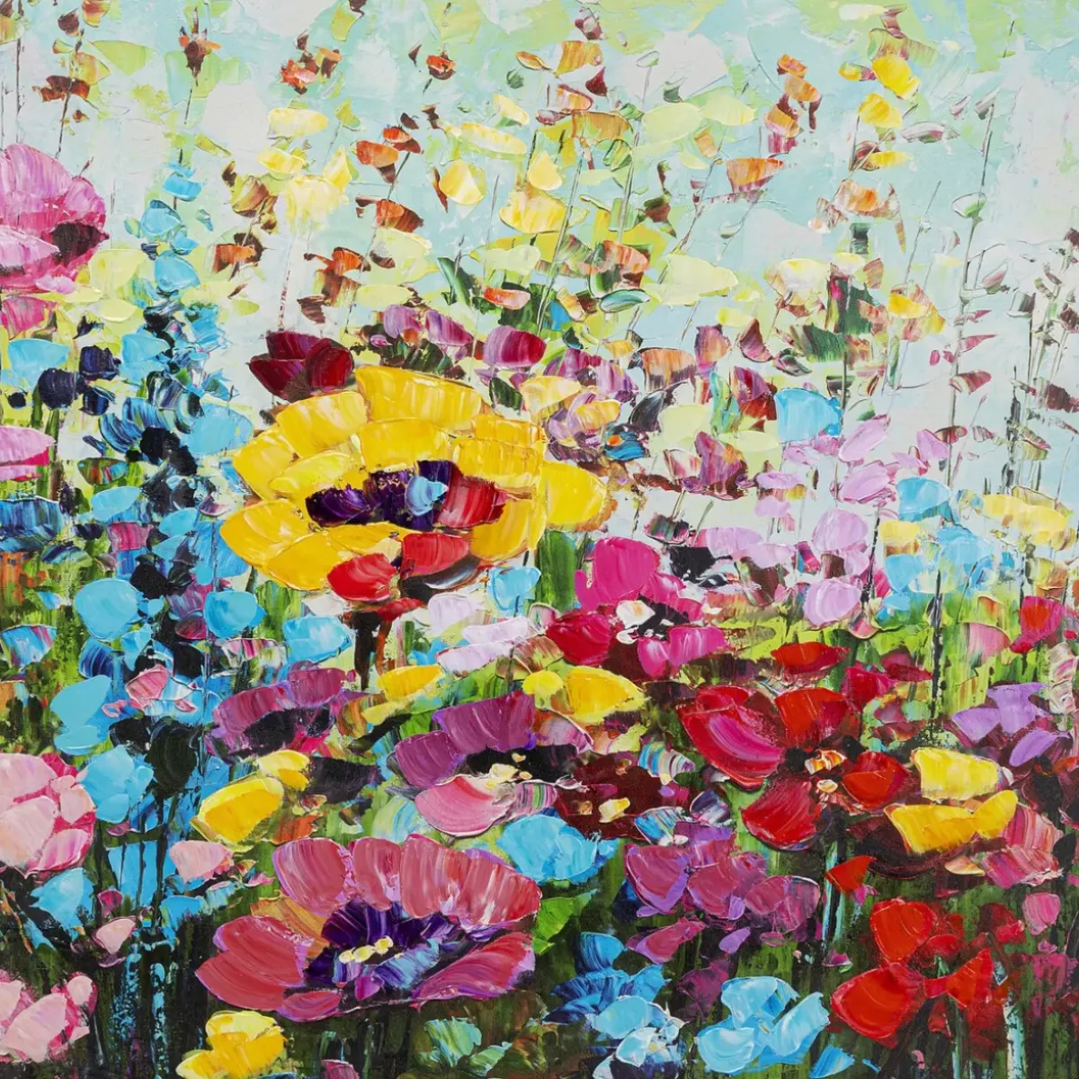 Online Gerahmtes Bild Flowery Meadow 100X100Cm Bilder