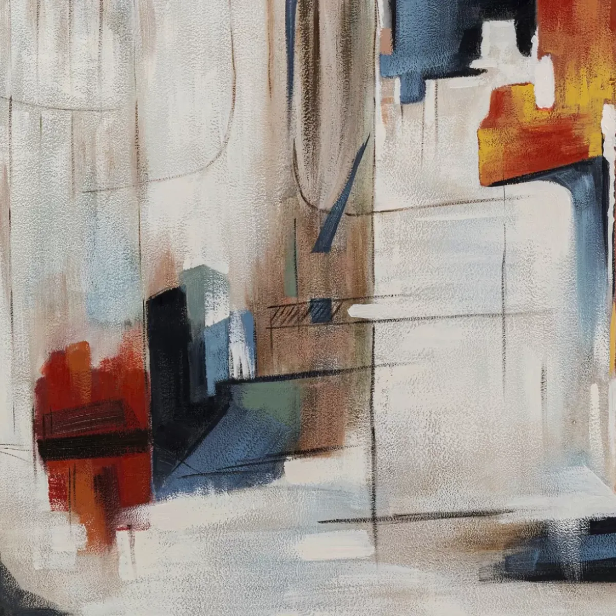 Gerahmtes Bild Visione Obliquo 100X100Cm Bilder
