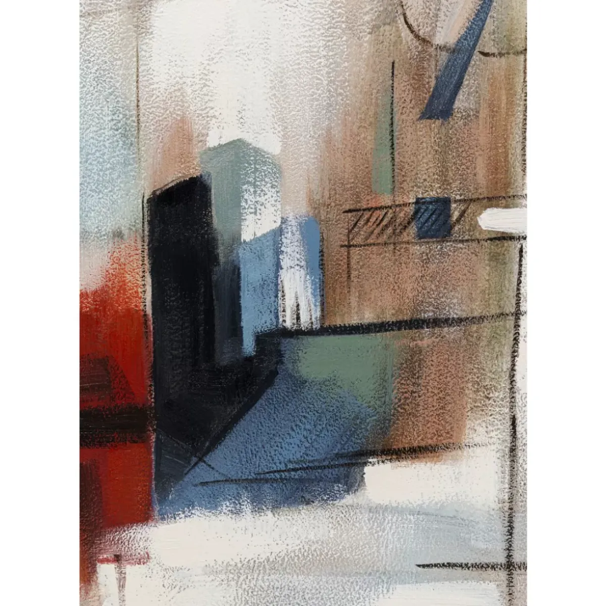 Gerahmtes Bild Visione Obliquo 100X100Cm Bilder