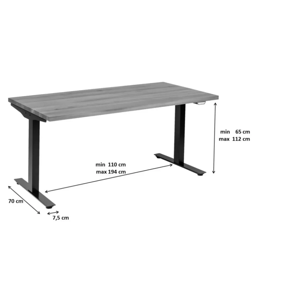 New Gestell Tavola Office Schwarz Tische