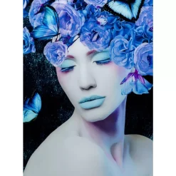 Best Glasbild Blue Queen 80X120Cm Bilder