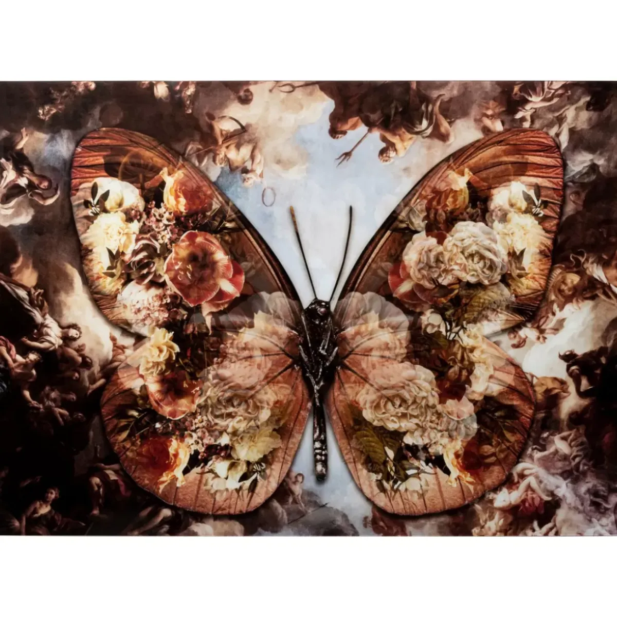 New Glasbild Butterfly 150X100Cm Bilder