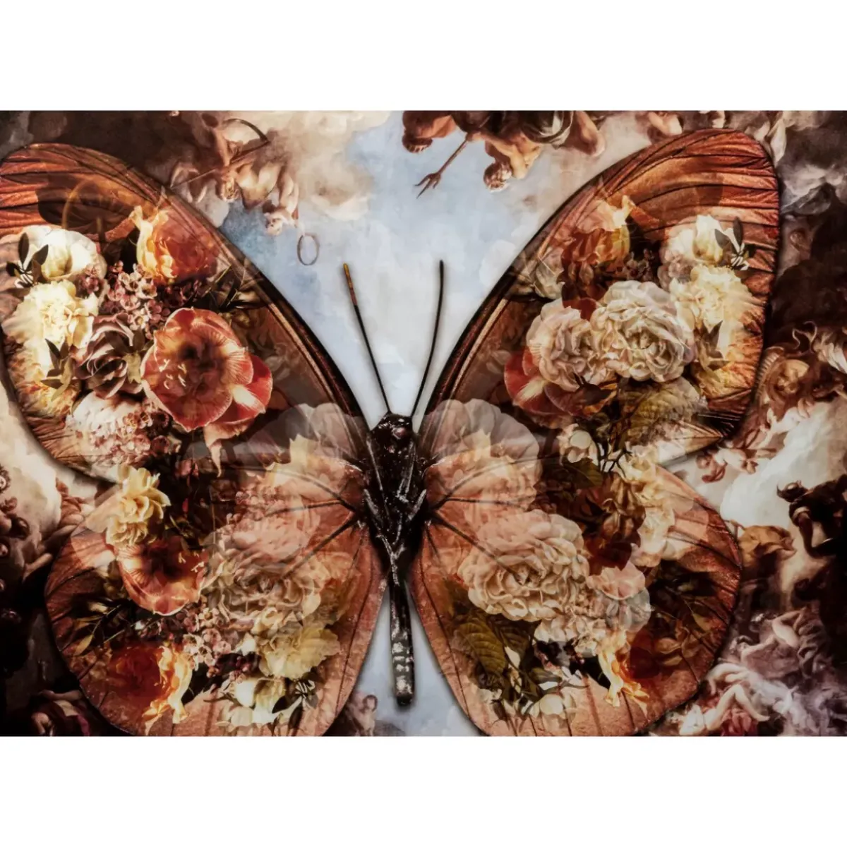 New Glasbild Butterfly 150X100Cm Bilder