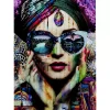 Glasbild Colorful Artist 80X120Cm Bilder