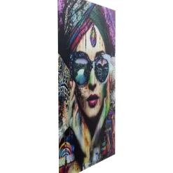 Glasbild Colorful Artist 80X120Cm Bilder