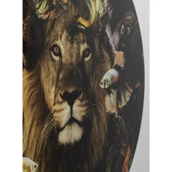 Hot Glasbild Curious Lion O100Cm Bilder
