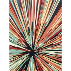Outlet Glasbild 3D Light Speed 100X100Cm Bilder