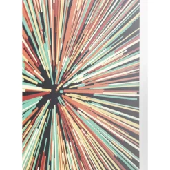 Outlet Glasbild 3D Light Speed 100X100Cm Bilder