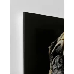 Glasbild King Pug 40X60Cm Bilder