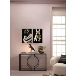 Glasbild King Pug 40X60Cm Bilder