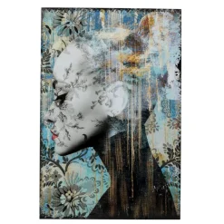 Glasbild Lady Flower 100X150Cm Bilder