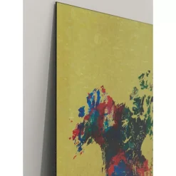 Glasbild Metallic Colourful Map 150X100Cm Bilder