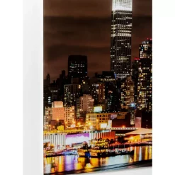 Best Glasbild Skyline Moon 80X120Cm Bilder
