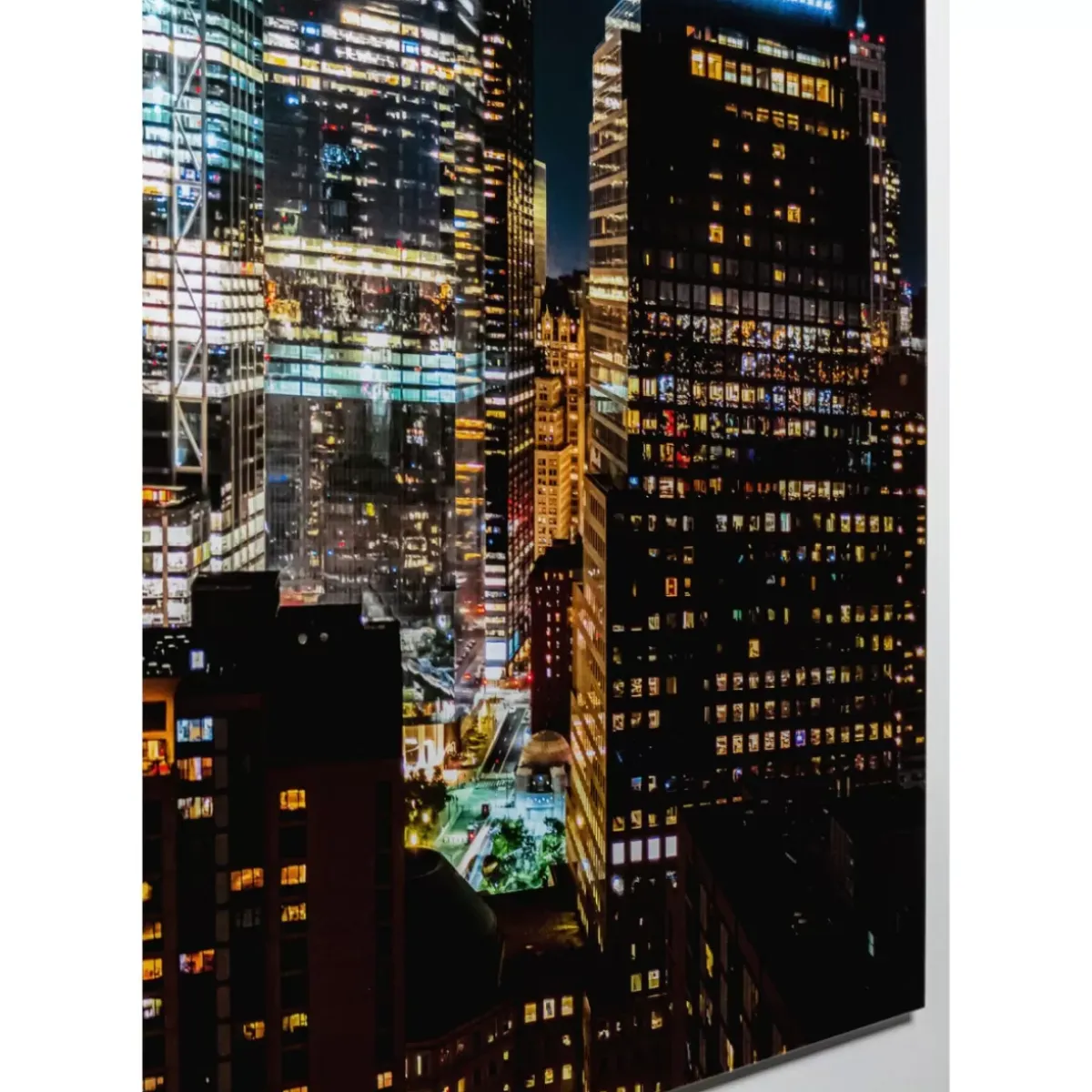 Sale Glasbild Skyline Night 150X100Cm Bilder