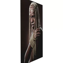 Hot Glasbild Traditional Beads Man 100X150Cm Bilder