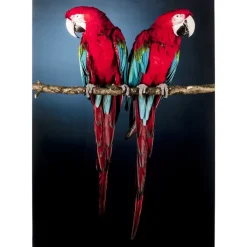 Hot Glasbild Twin Parrot 80X120Cm Bilder