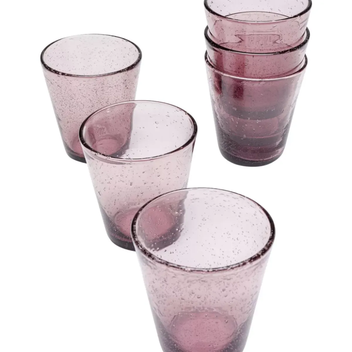 Hot Glas-Set Bubble Mauve (6/Tlg.) Geschirr & Tischaccessoires