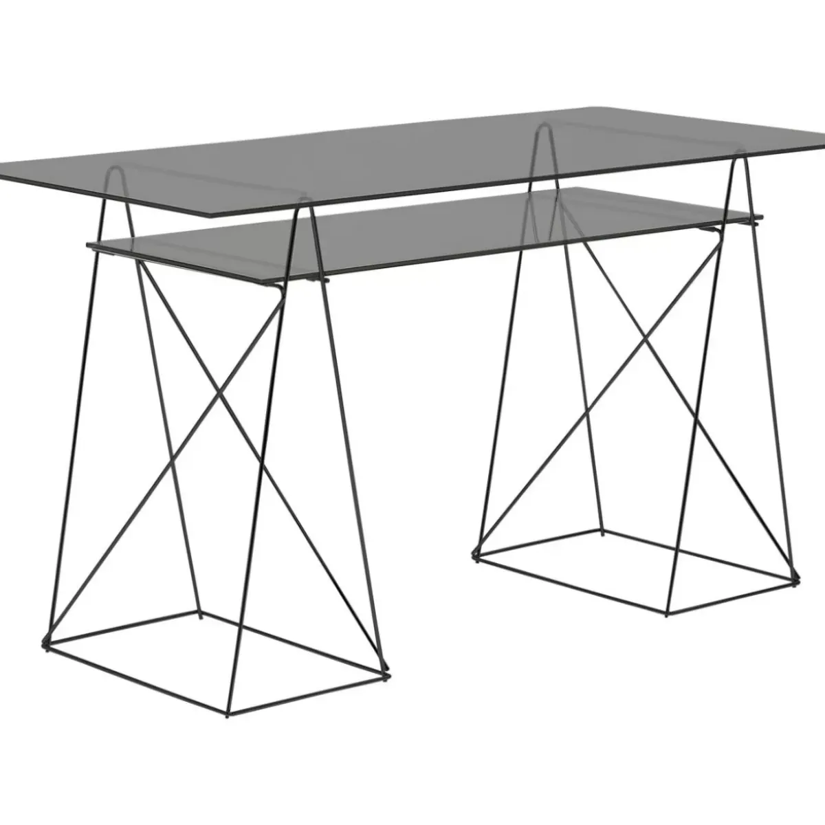 Clearance Glasset Polar 8Mm Esg Smoke 130X65Cm Tische