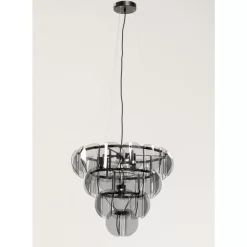 New Hangeleuchte Mariposa Three Circle Schwarz Smoke Hängeleuchten