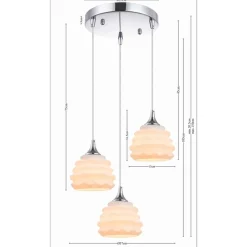 Sale Hangeleuchte Ruffle Weis O 37Cm Hängeleuchten